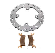 Rear RipTide Brake Rotor and Brake Pads fits 2007 Polaris Sportsman 800 EFI