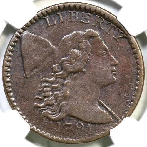 1794 S-63 R-2 NGC XF Details Fallen 4 Liberty Cap Large Cent Coin 1c