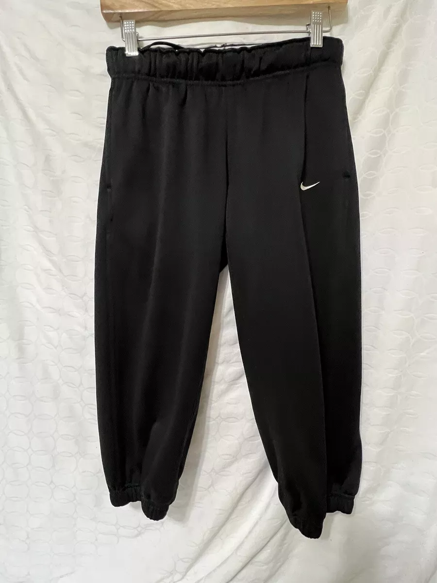 NIKE Womens Black Capri Sweatpants Size Extra Small XS