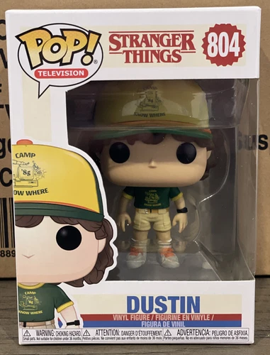 Funko Pop! TV Stranger Things DUSTIN (At Camp) #804 NEW W/PROTECTOR