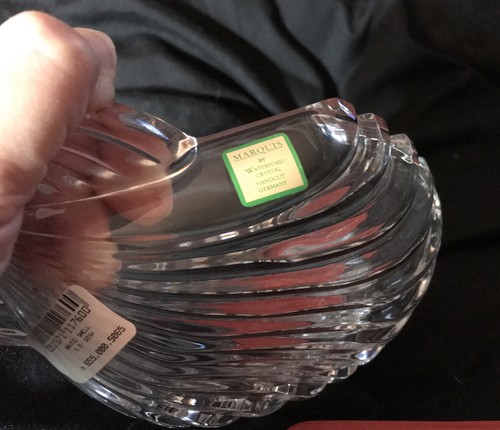 NIB WATERFORD CRYSTAL MARQUIS 6.5” NAUTICAL SHELL DISH TRINKET SOAP CANDY DIPS + - Picture 4 of 9