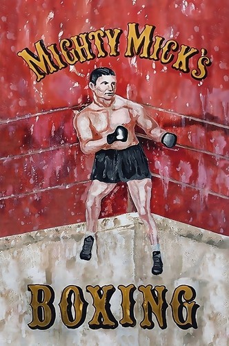 Mighty Mick's Boxing CANVAS ART PRINT 11"x17" GLOSS! ROCKY! Stallone - 第 1/4 張圖片