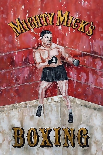 IMPRESSION D'ART SUR TOILE Mighty Mick's Boxing 11"x17" BRILLANT ! ROCKY ! Stallone - Photo 1 sur 4