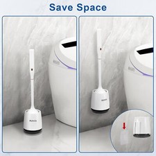 Electric Toilet Brush,Silicone Toilet Brush,Toilet Bowl Brush and Holder Set