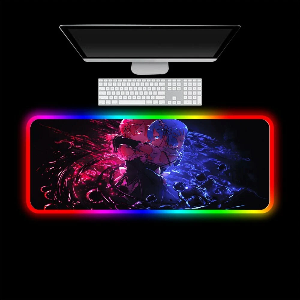 Rgb Your Name Mouse Pad Anime Kawaii Gaming Accessories Carpet Pc