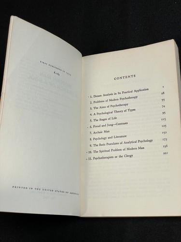 1933 MODERN MAN IN SEARCH OF A SOUL, C.G. Jung Harvest Books PB 1950s 1960s - Picture 5 of 12