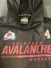 Bowen Byram Used Colorado Avalanche Player Fanatics Hoodie 21 Regular Season