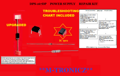 REPAIR KIT  VIZIO  E552i-B2  POWER SUPPLY DPS-167DP-1  056.04146.002  DEAD TV 