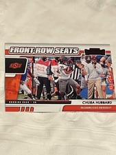 Chuba Hubbard 2021 Contenders Draft Picks Red Foil Front Row Seats Rookie Insert
