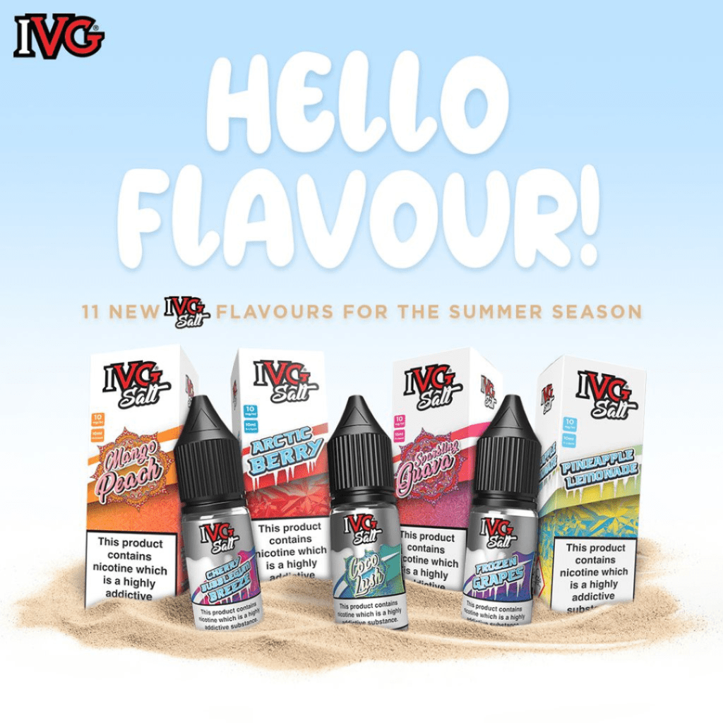 IVG Nic Salts E Liquid IVG Salt 10 x 10ml Vape Juice 10mg,20mg | 50VG/50PG  |UK