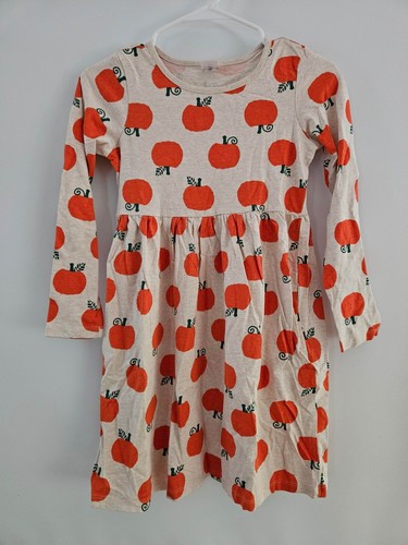 NWOT HANNA ANDERSSON PUMPKINS JACK O LANTERN OAT POCKET DRESS 140 10 $48