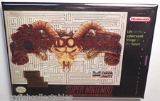 Shadowrun SNES Game Box 2" x 3" Fridge Locker MAGNET Nintendo