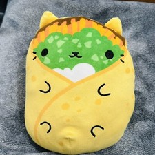 Cats VS Pickles 9  Burrito Beanbag Plush Toy Has Spot