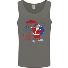 Christmas Climate Change Matters Santa Mens Vest Tank Top