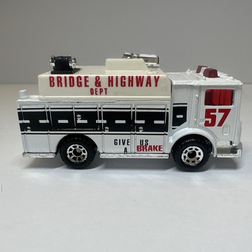 Matchbox 1991 Mack White camión eléctrico auxiliar puente y departamento de carreteras #57 - Imagen 5 de 9