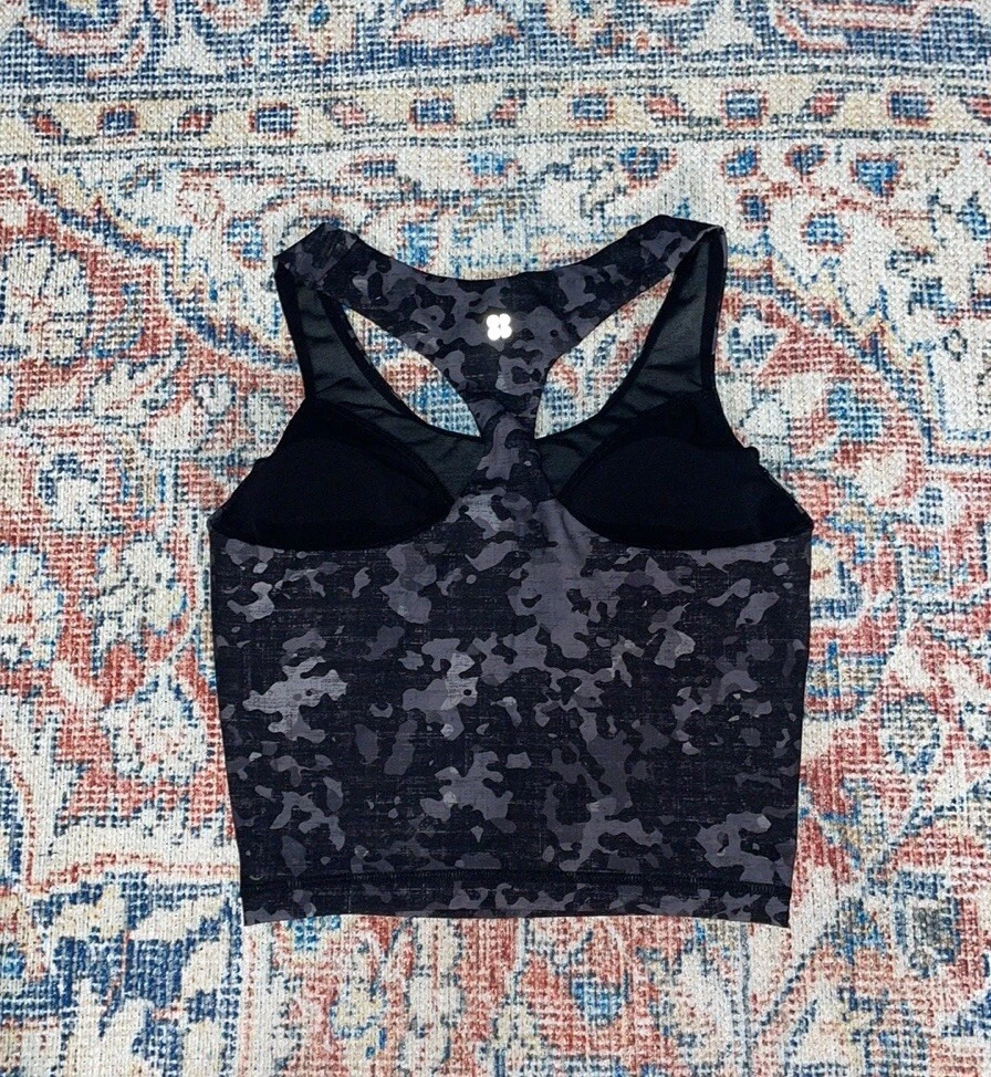 sweaty-betty power crop workout camo print tank-top
