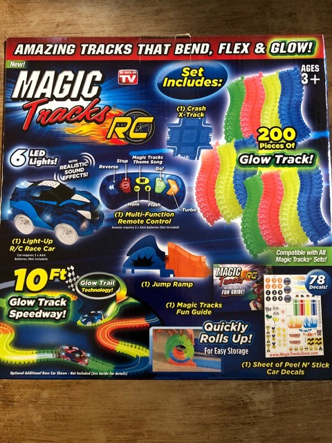 Ontel Magic Tracks RC W Remote Control Turbo Race Cars & 10 Ft Of Flexible Benda | eBay