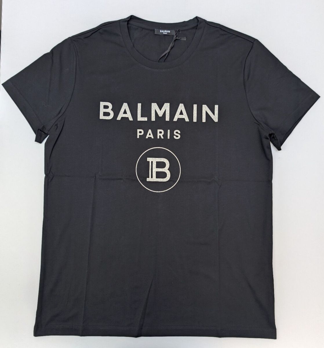 Balmain Logo T-Shirt Black White - 100% Authentic RRP £350