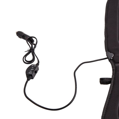 Black Car Seat Heated Cushion Cover Warmer Pad Quick Heating Mat Universal - Picture 7 of 8