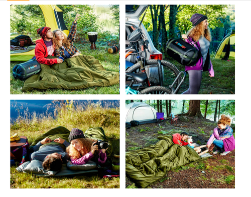 Cold Weather Sleeping Bag f 0 Degree 2 Person Two Double For Adults Backpack NEW - Picture 4 of 8