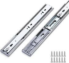 10 Pairs Soft Close Drawer Slides 20 Inches Heavy Duty Side Mount Metal Ball Bea