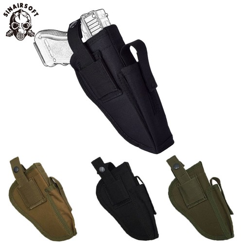 Universal Tactical Pistol Right Left Hand Gun Holster Magazine Pouch Waist Bag