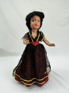 black composition doll