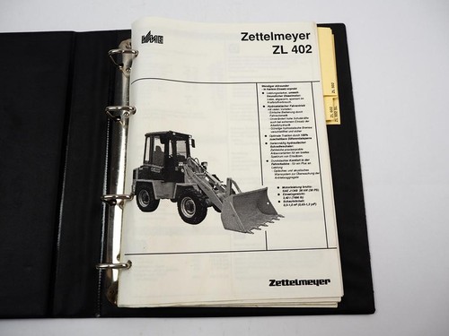 Zettelmeyer ZL 402 502 602 602SL Radlader Verkaufshandbuch 1990 - Bild 2 von 5