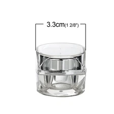 Lot 3 pieces Make Up Cream Jars Container Empty Cosmetic Sample Travel 5g