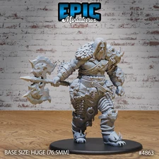 Giant Dragon Hunter by Epic Miniatures | D&D | DnD | Print on Demand