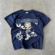 Dallas Cowboys Betty Boop Rare Design Navy T shirt Classic style HN2199