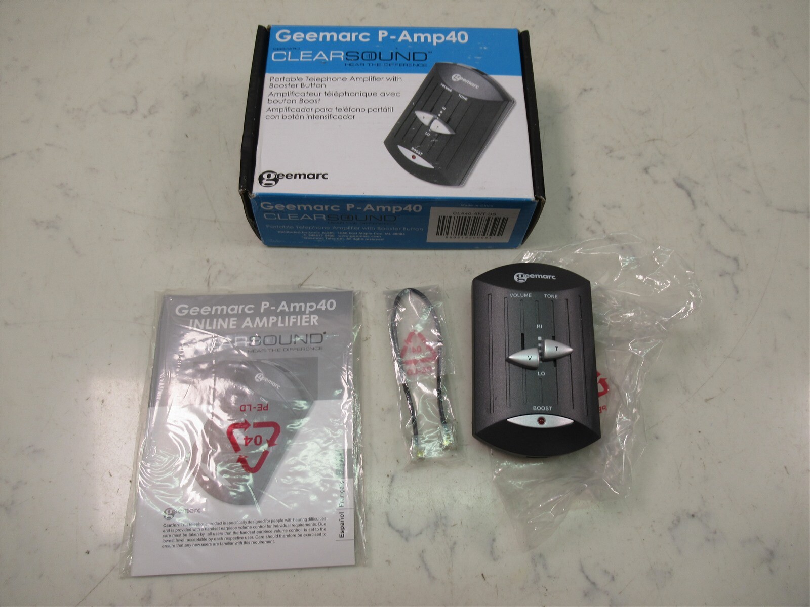 Sonic Alert Geemarc P-Amp40 Portable Telephone Amplifier for Hearing Impaired