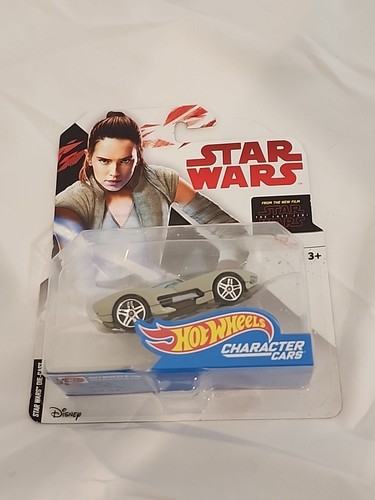 Star Wars Last Jedi Hot Wheels (2017) Rey Jedi Training Character Toy Car - Picture 6 of 7
