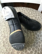 Tap/Flex split-sole tap dance shoe "Ting" Sz US 4, EU 36 Black Leather