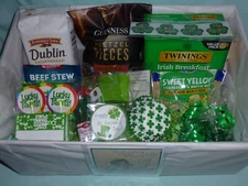 IRISH CELEBRATION GIFT BASKET Festive Food  Party Goods Ireland St Patrick's Day