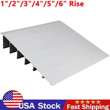 Threshold Ramp 1"/2"/3"/4"/5"/6" Aluminum Door Ramp 800 lbs Wheelchair