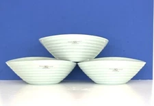 Set Of 3 New PORTMEIRION Sophie Conran Celadon Light Pale Blue Soup Cereal Bowls