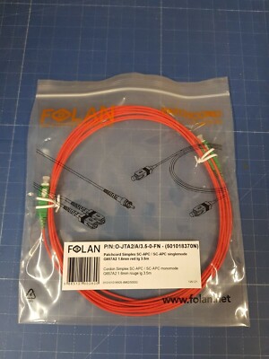Folan patch cord simplex SC-APC/SC-APC single mode GA657A2 3. UR