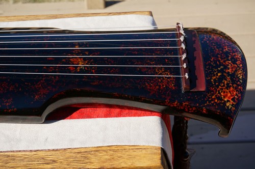 Instrumento de cítara chino antiguo abeto Guqin de 7 cuerdas -- ( ) - Imagen 6 de 12