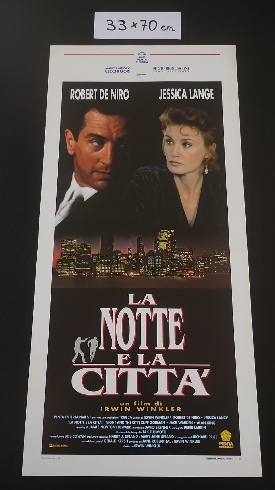 Locandina originale film La notte e la città (1992) - Regia di Irwin Winkler