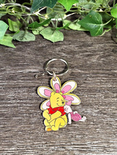 2006 Disney Metal Winnie The Pooh  Piglet Keychain, Key Ring.