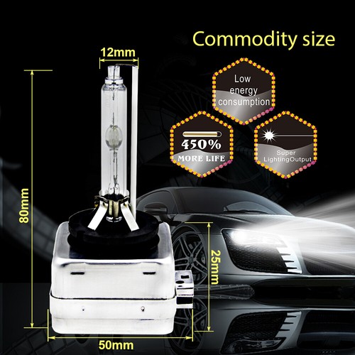 2 x D3S D3C Xenon Bulbs Headlight compatible with 66340 9285304244 UB 6000K - Picture 2 of 10