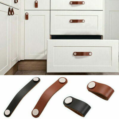 leather knobs for dresser Cabinet Handle Soft Drawer Door Pull Furniture Accessory winter:Classic Lace-Ups