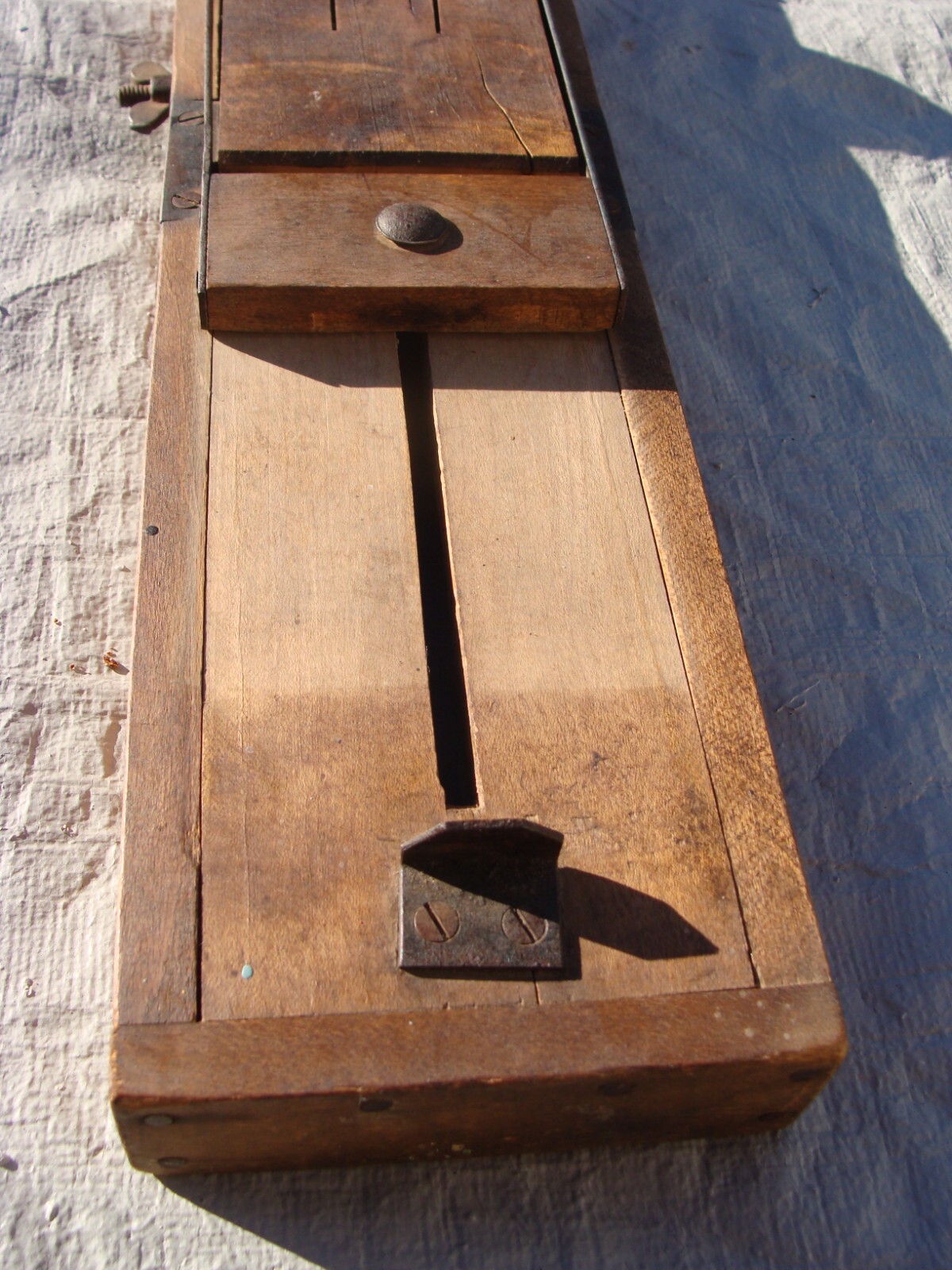 Antique wooden slicer sauerkraut mandoline cutter primitive apple