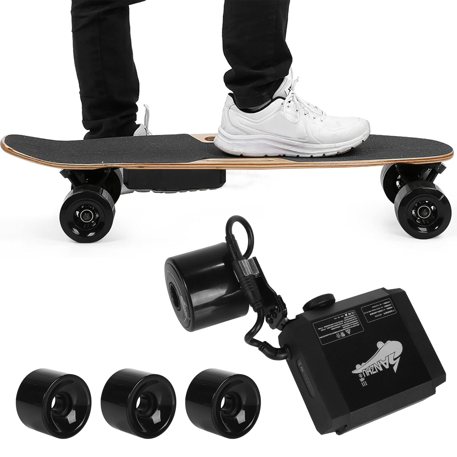 완전한 4륜 전기 스케이트보드 드라이버 세트를 갖춘 수정-Freehip.co.kr