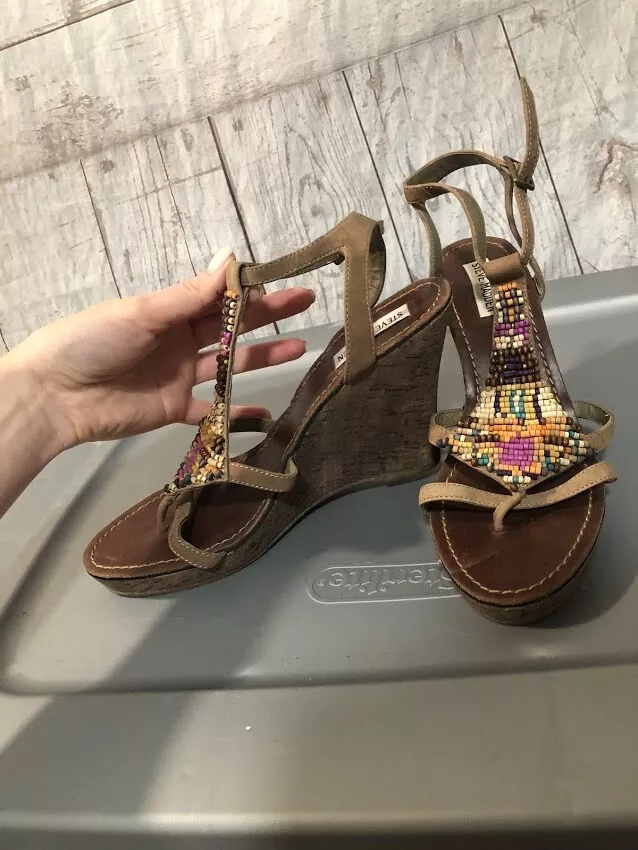 Steve madden cheap leather wedges