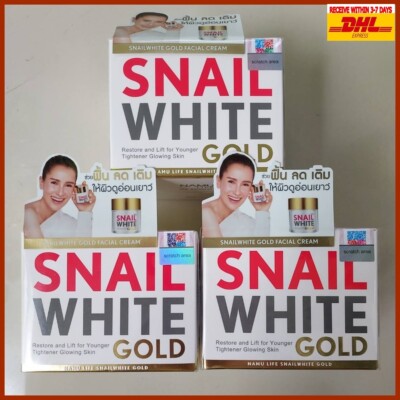 3Pcs.Namu Life Snailwhite Gold Cream Whitening Anti-Aging Repair Regenerate 50ml