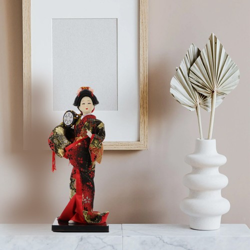 Kimono-Puppe Kind Handwerkliche Dekoration Handgemachte Geisha-Puppe - Bild 10 von 12