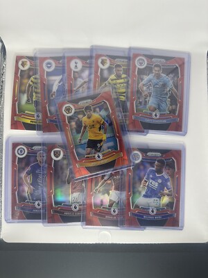 2021-22 Panini Prizm Premier League Red Prizms /199 PICK YOUR OWN CARDS