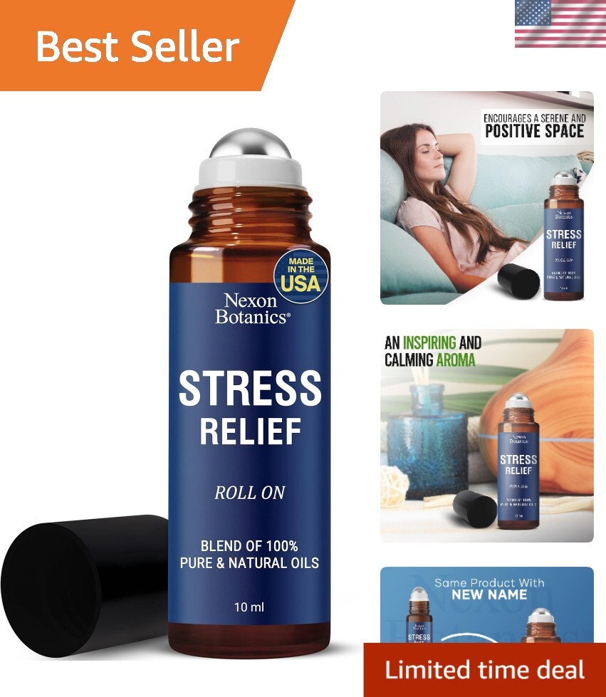 Pure Lavender, Geranium & Frankincense Essential Oil Roll-On - 10 ml Travel Size